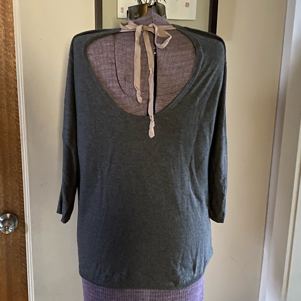 Aritzia Babaton Bailey Silk & Cashmere open back sweater